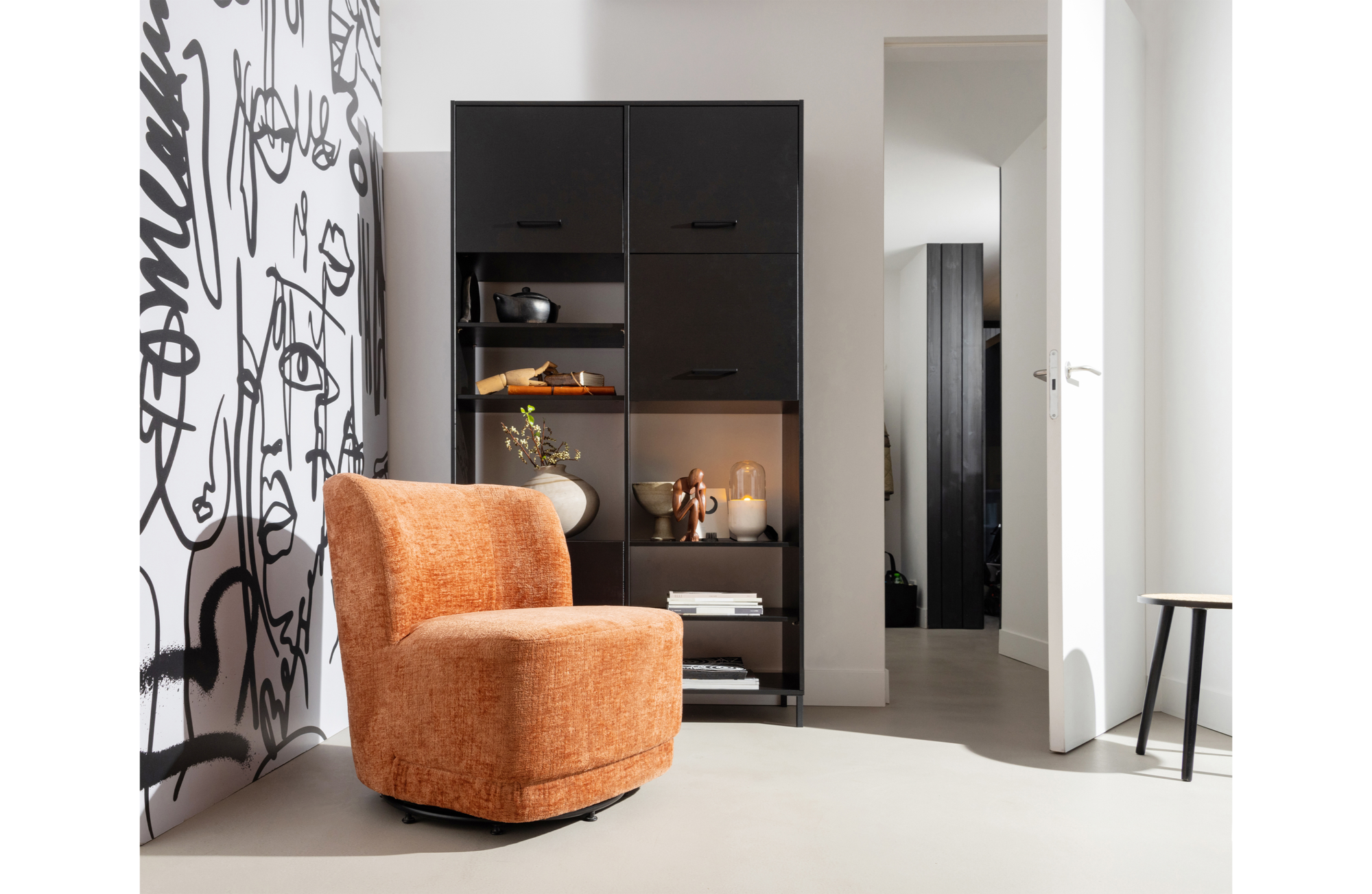 WOOOD draaifauteuil Atty Atty draaifauteuil - Zand