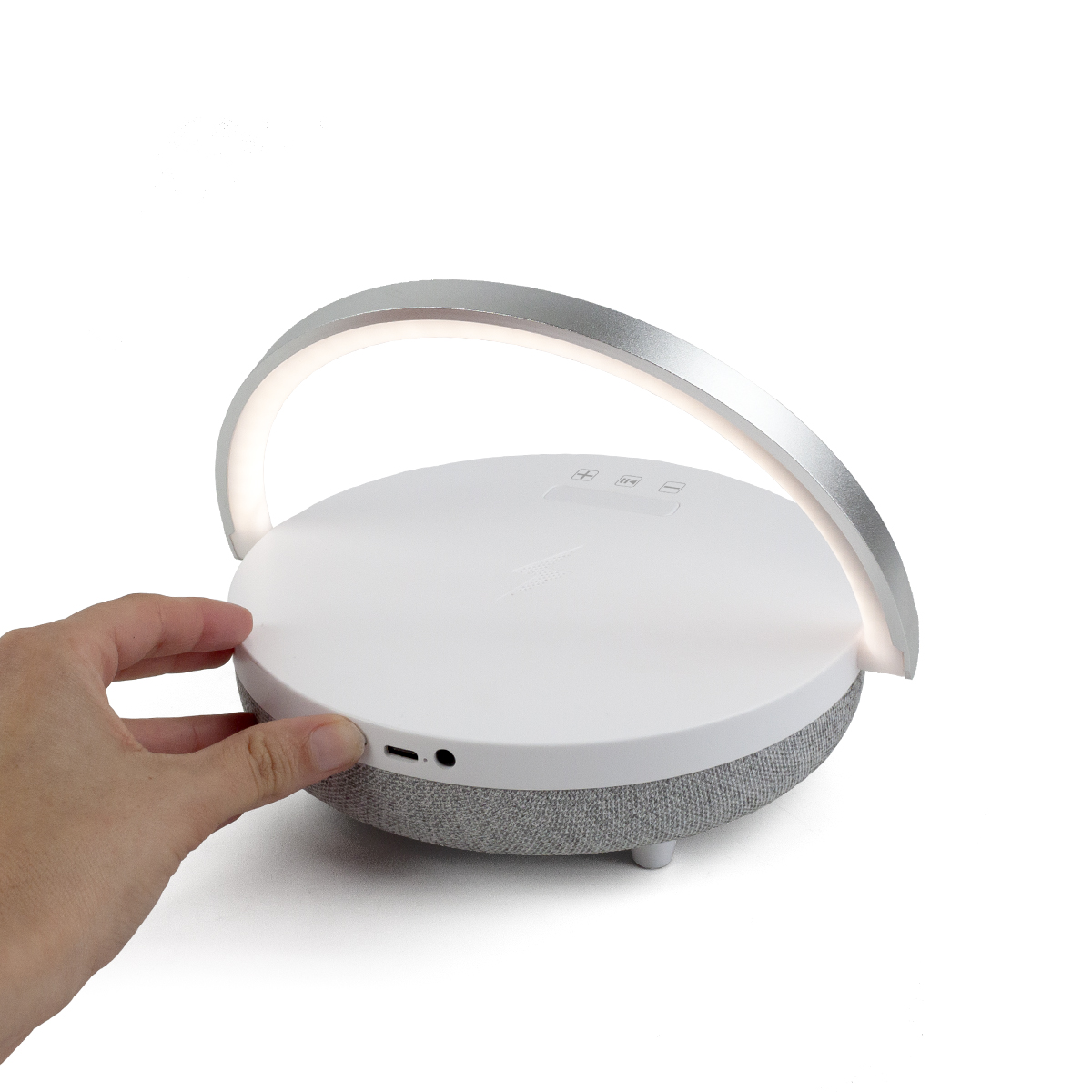 Alto-falante Bluetooth Prixton com luz (base de carregamento - lâmpada LED)