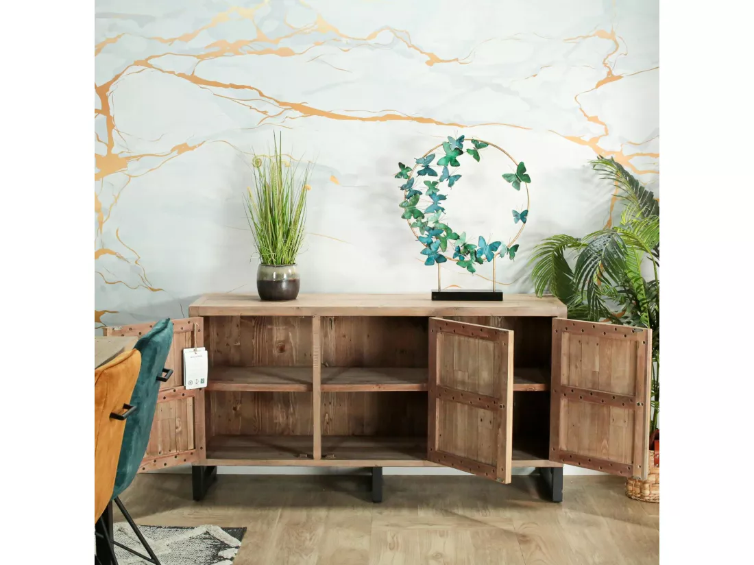 Buffet en bois recyclé 3 portes AUCKLAND