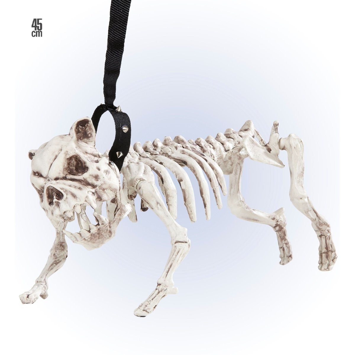 Halloween Skelet Hond Met Riem 45cm