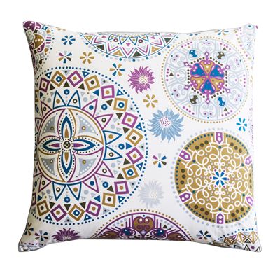 Linge de lit motif rosaces - BECQUET CRÉATION
