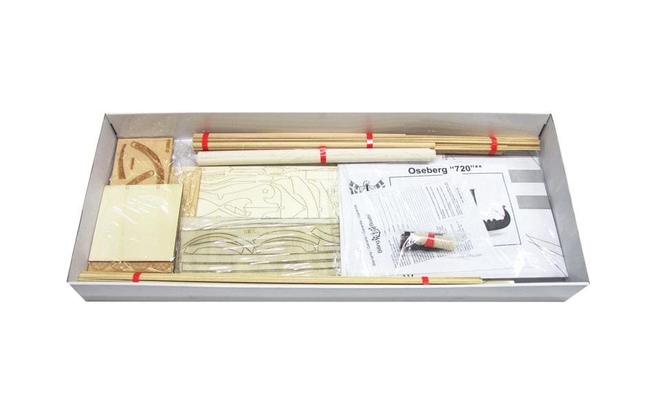 Bausatz Wikingerschiff Oseberg special, 860 mm 1:25<br>Wikinger Segelschiff Modellbausatz
