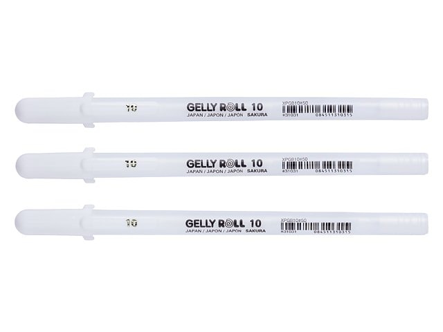 Sakura Gelly Roll Bright White fet 3-sett