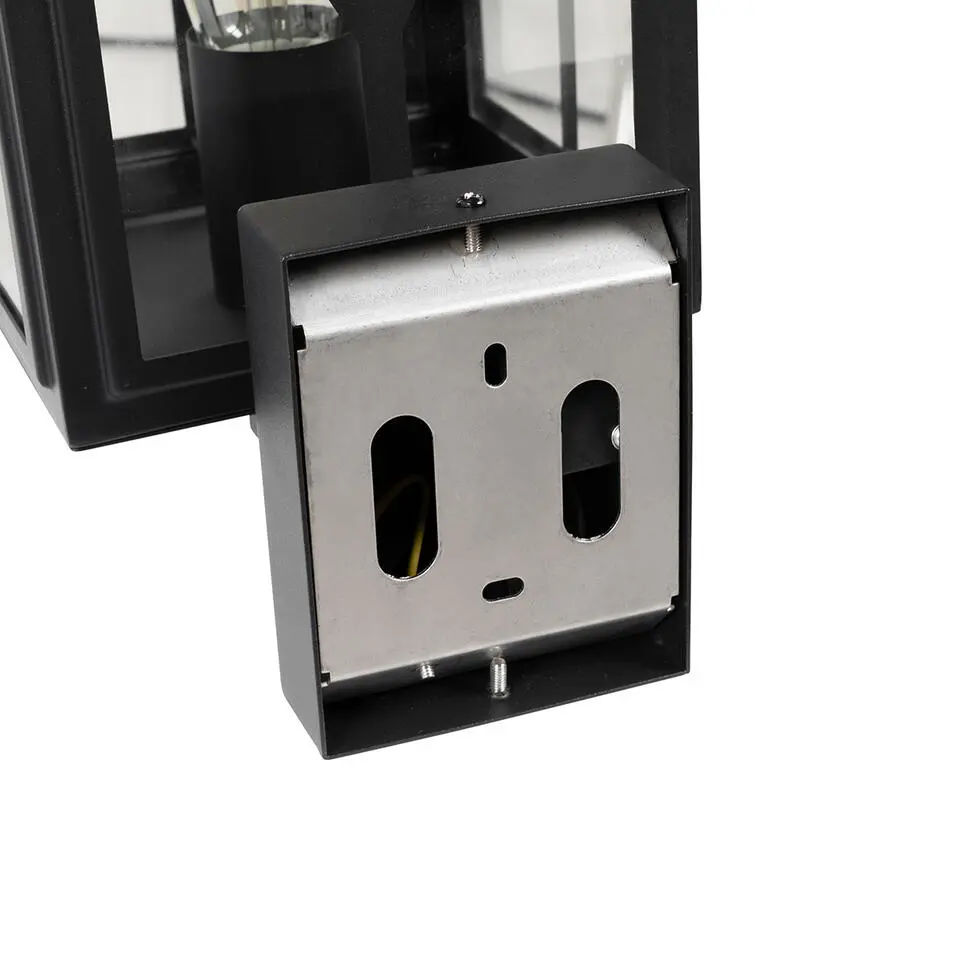 Qazqa wandlampen buiten dover zwart e27