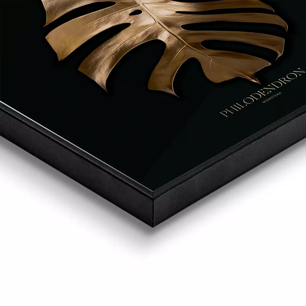 Wandbild 50 x 50 cm Philo Gold