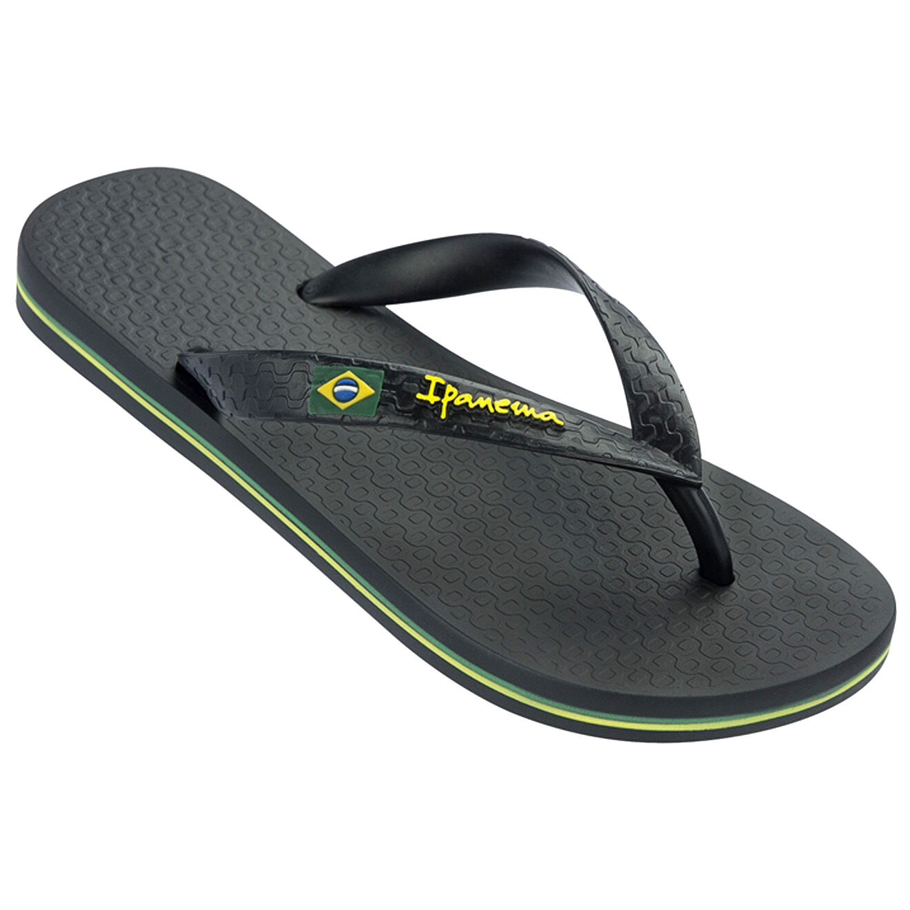 Ipanema Tongs brazil en matière recyclée noires