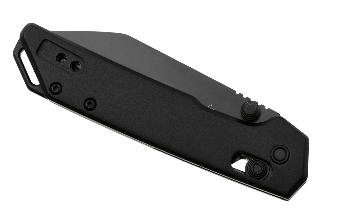 Kershaw Mini Iridium Reverse Tanto 2051RBLK Black D2, Black Aluminium, zakmes