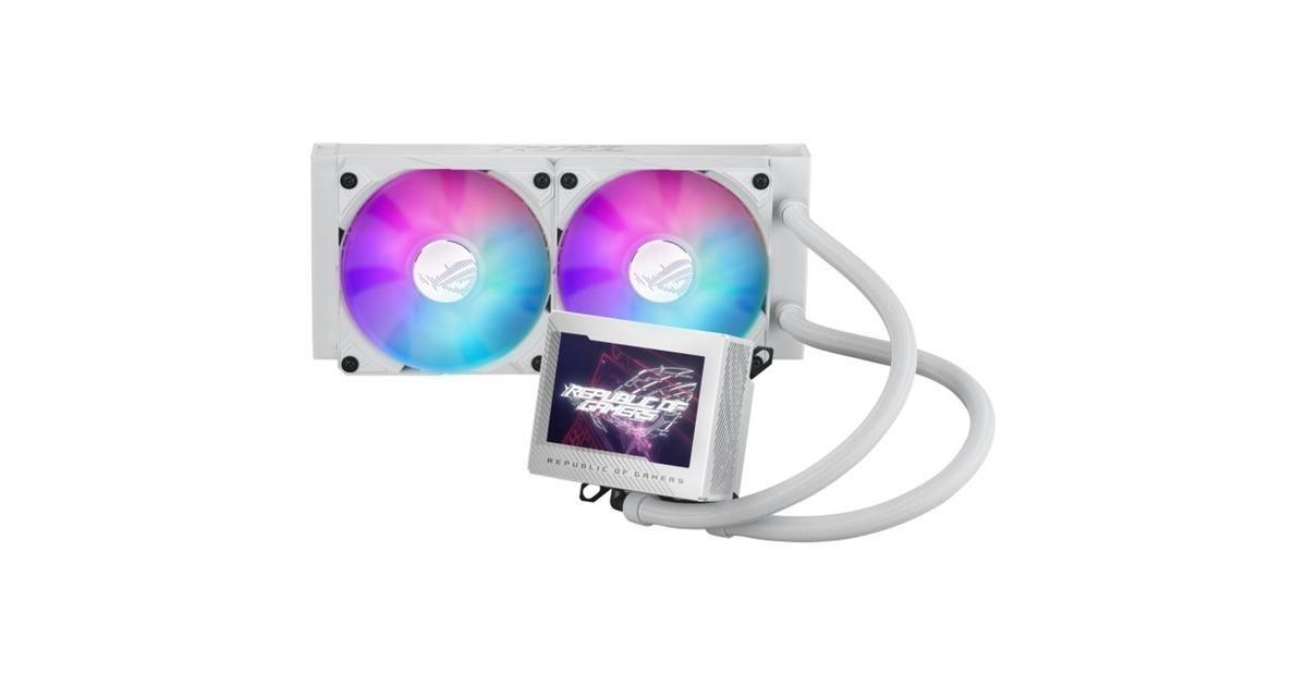 ASUSROG RYUJIN III 240 ARGB waterkoeling  (Wit, 4-pins PWM fan-connector)