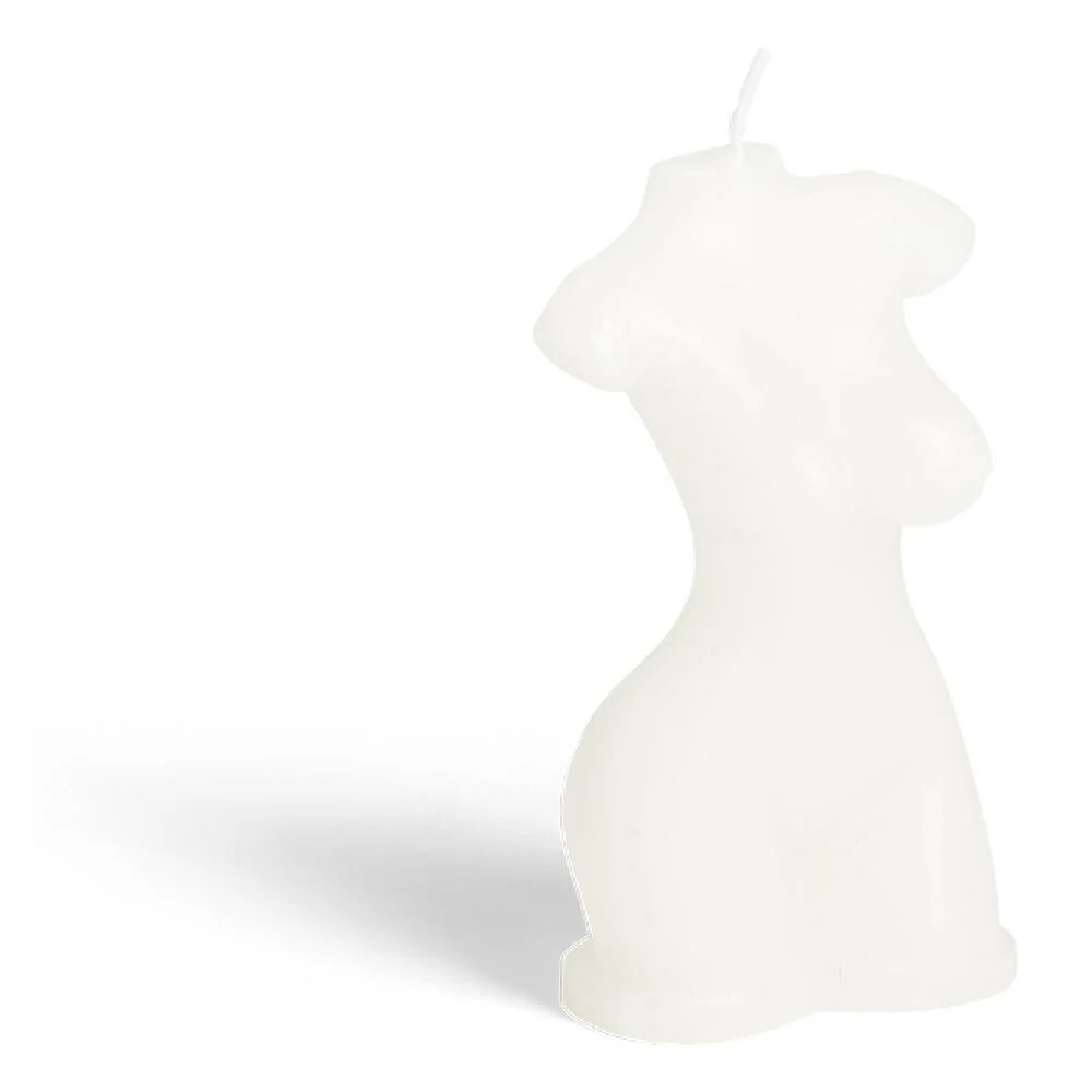 Bougie buste blanc 5x3,5xH7,5cm