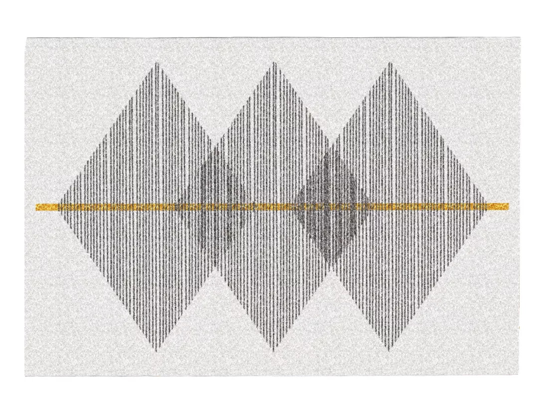 Tapis géométrique - 200 x 290 cm - Blanc et gris- NIMIRIA