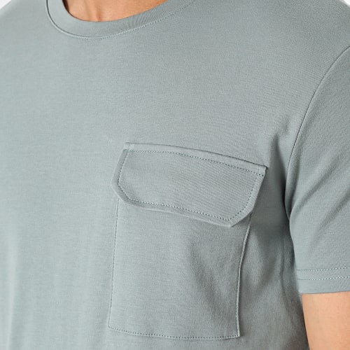 Tee Shirt Poche Vert Kaki