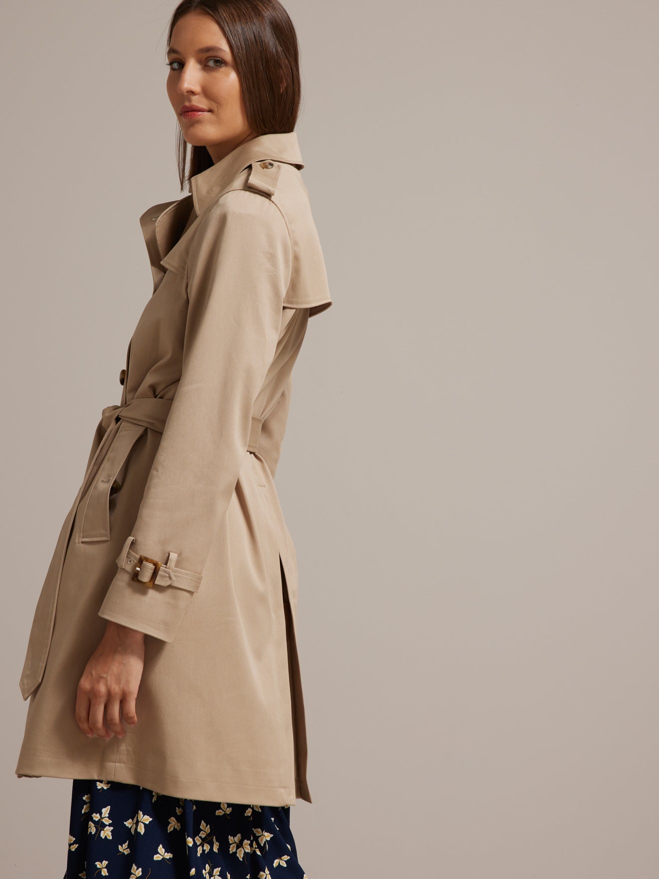 Trench long femme