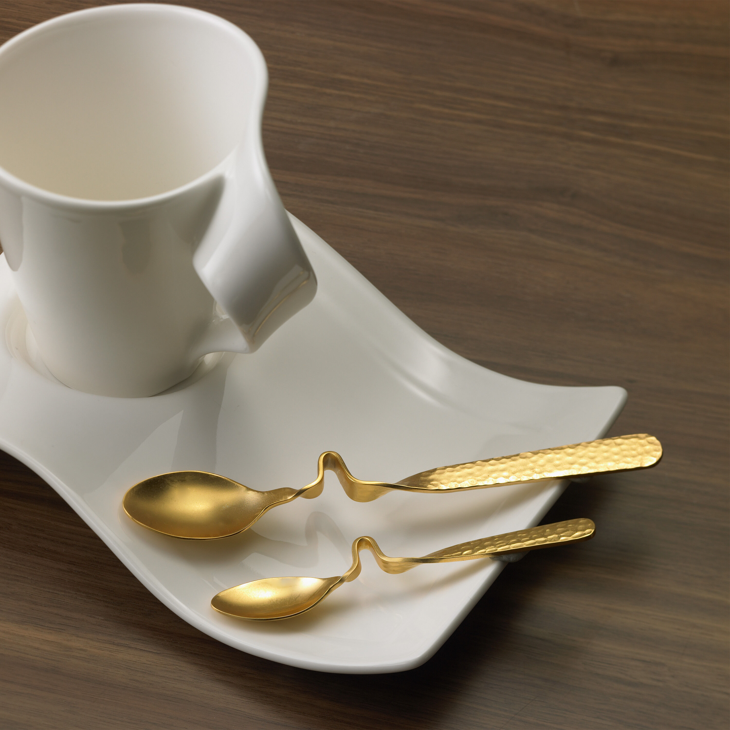 NewWave Coffee spoon Gold, stainless steel