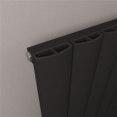 Eastbrook Tordino radiator 30x180cm aluminium 864W zwart mat