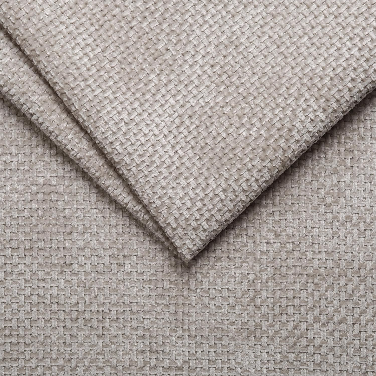Big Sofa 300 cm breit, Modell Vince, Tiefe Sitzfläche, pflegeleichter Stoffbezug, Nosagfederung, Rücken echt bezogen, mittlere Sitzhärte, inkl. 2 Rückenkissen, 2 Nierenkissen, Taubengrau