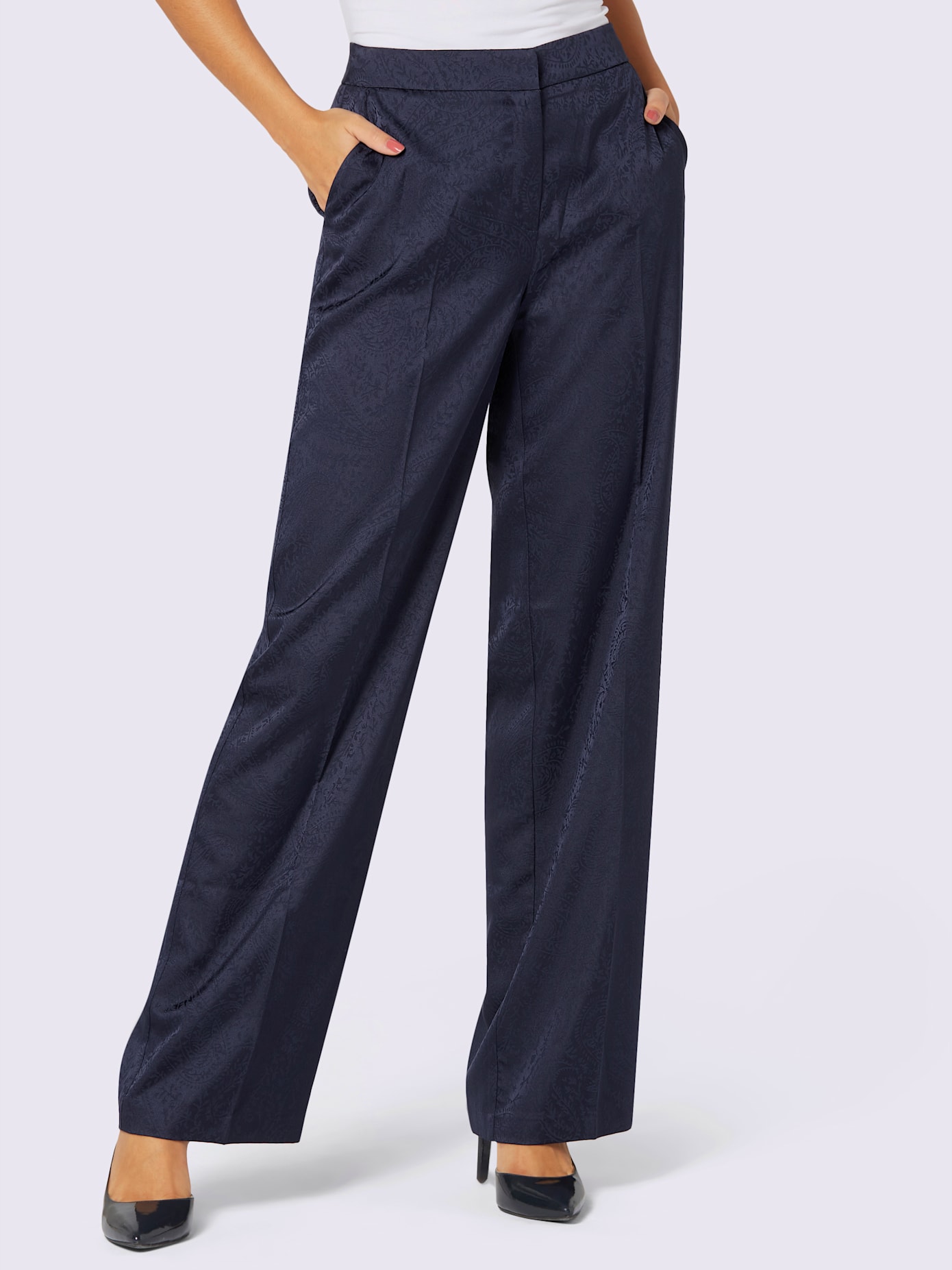 Pantalon joli motif jacquard