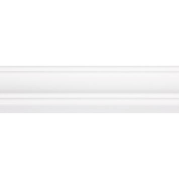 Decorlijst grenen wit gelakt 8x46mm 270cm