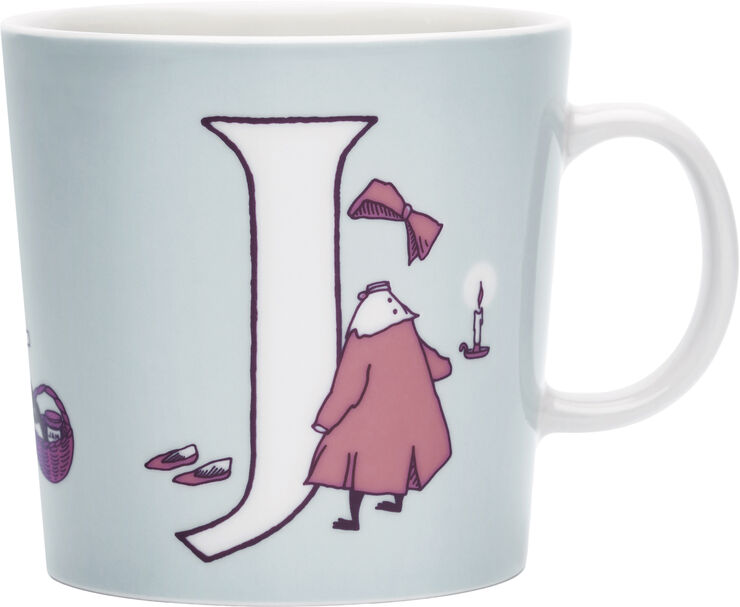 Iittala Moomin Arabia krus 40 cl, ABC J Multifarvet