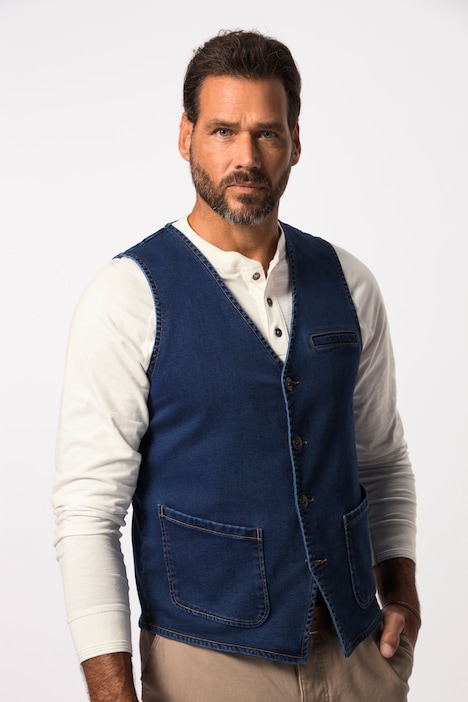 Jeansweste FLEXNAMIC®, V-Ausschnitt