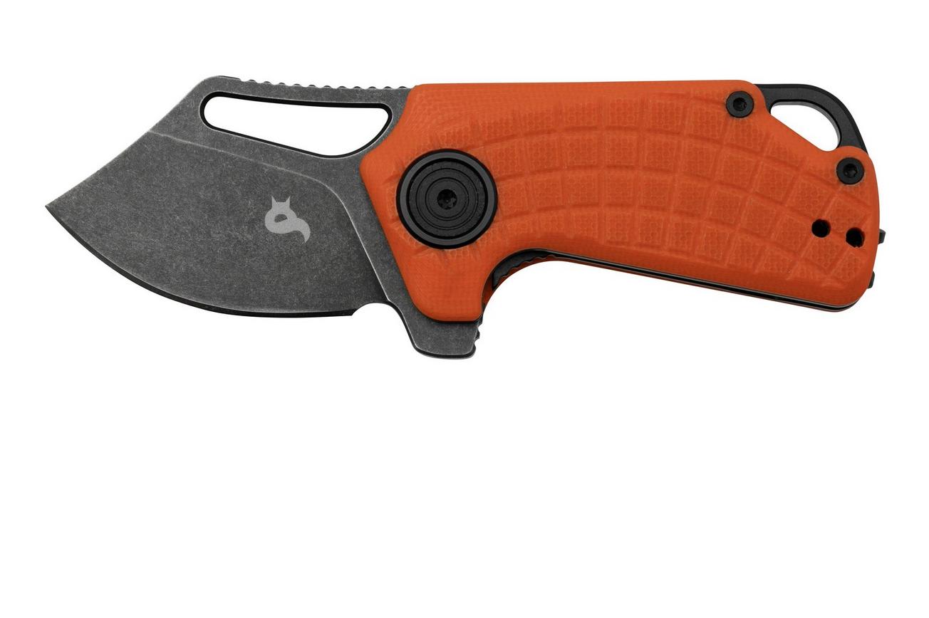 Black Fox Puck BF-761OR Blackwashed D2 Orange G10, zakmes