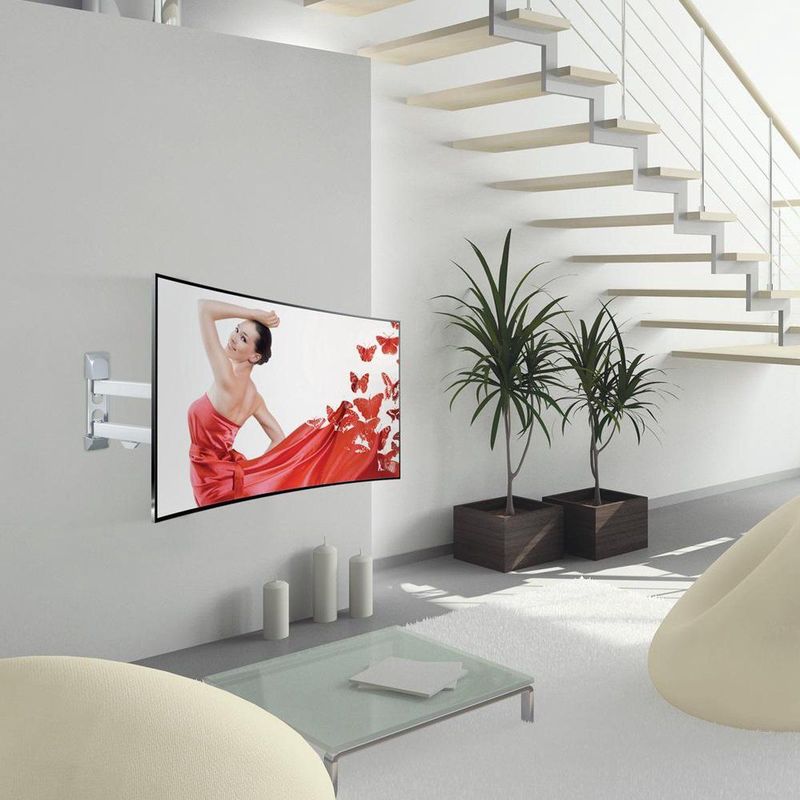 BARKAN - 3400W - Tv-beugel - Wit - Draaibaar & Kantelbaar
