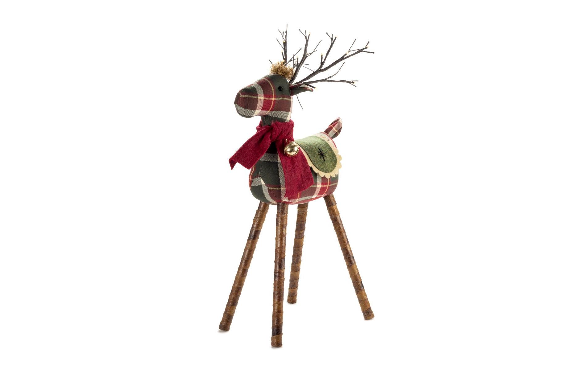LED-Figur Rentier Jeffrey, 16 LED, 70 cmWeihnachtsfigur für den Innenbereich