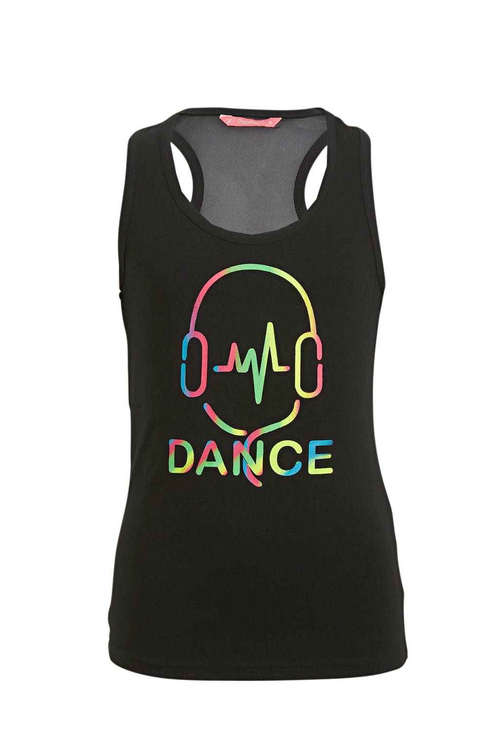 Papillon sporttop zwart/multi