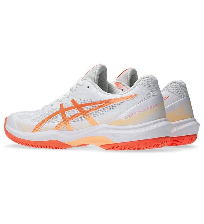 ASICS COURT HUNTER FF 1072A112 WHITE-VIVID-CORAL