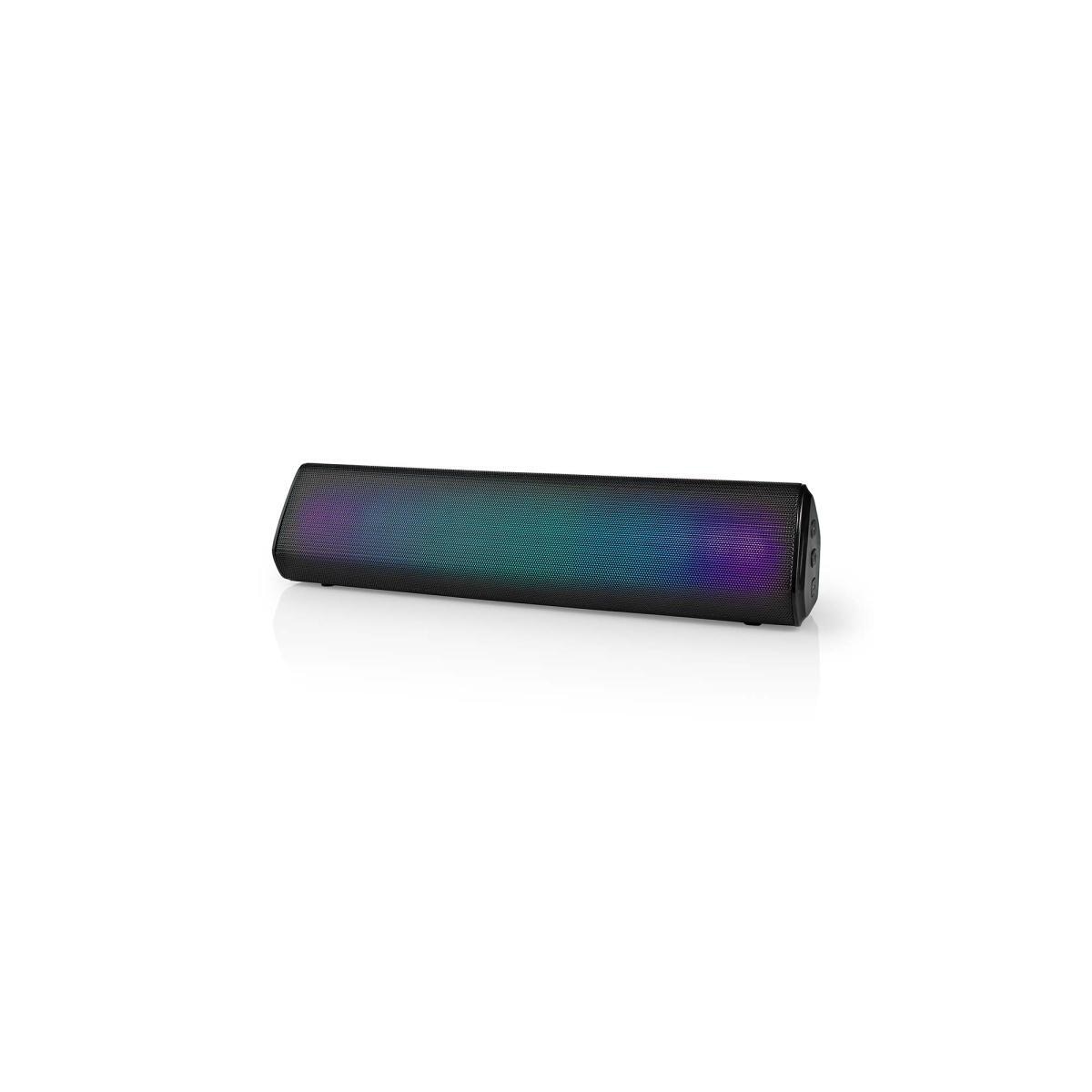 Nedis Bluetooth® Speaker | Maksimal batteritid: 6 timer | Bord design | 18 W | Stereo | Innebygd mikrofon | Linkable | Sort