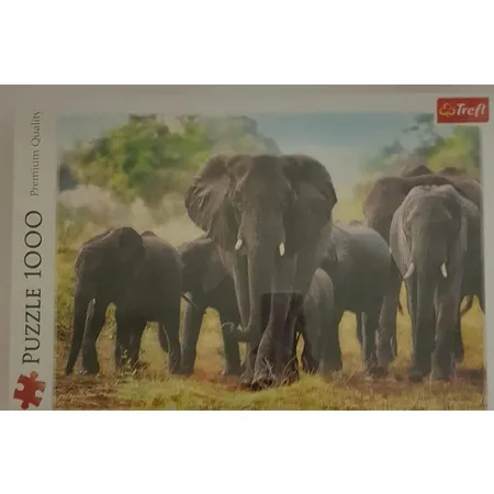 Trefl Puzzle afrikanische Elefanten 1000 Teile
