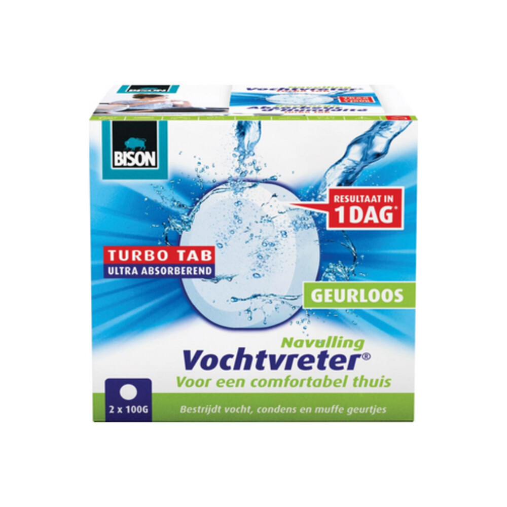 Bison Vochtvreter Ambiance Neutral Navul Tabs2 x 100 gr