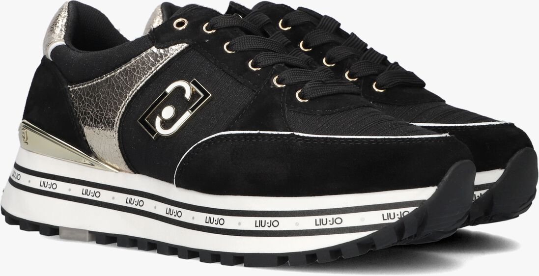 LIU JO zwarte liu jo lage sneakers maxi wonder 20