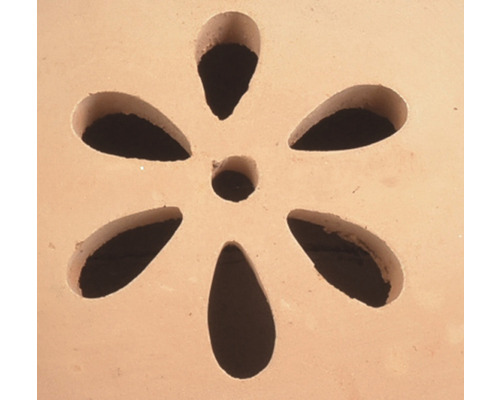 Tuinbol met bloem, terracotta, Ø 23 cm