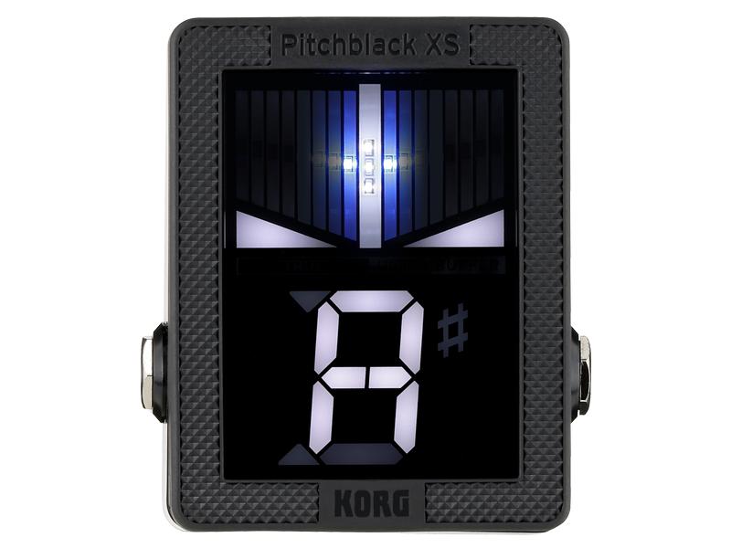 Korg Stimmgerät Pitchblack XS Neuartiges Tuner-Pedal mit Fusstaster-Display