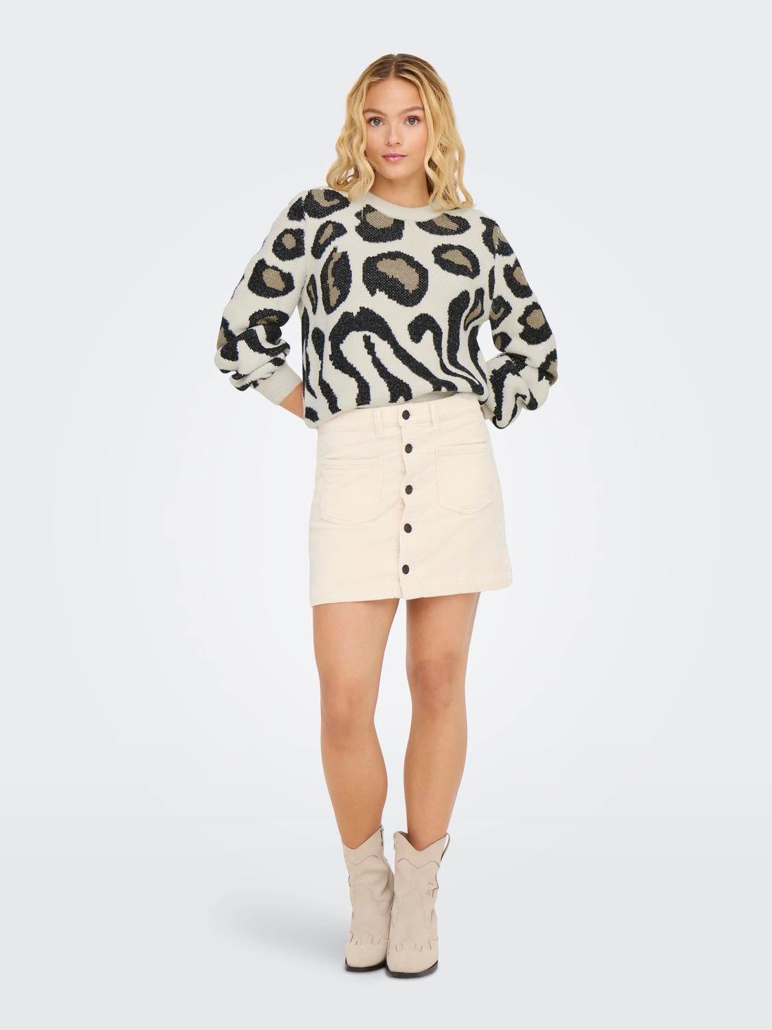 JDYLORRAINE Strickpullover Cement
