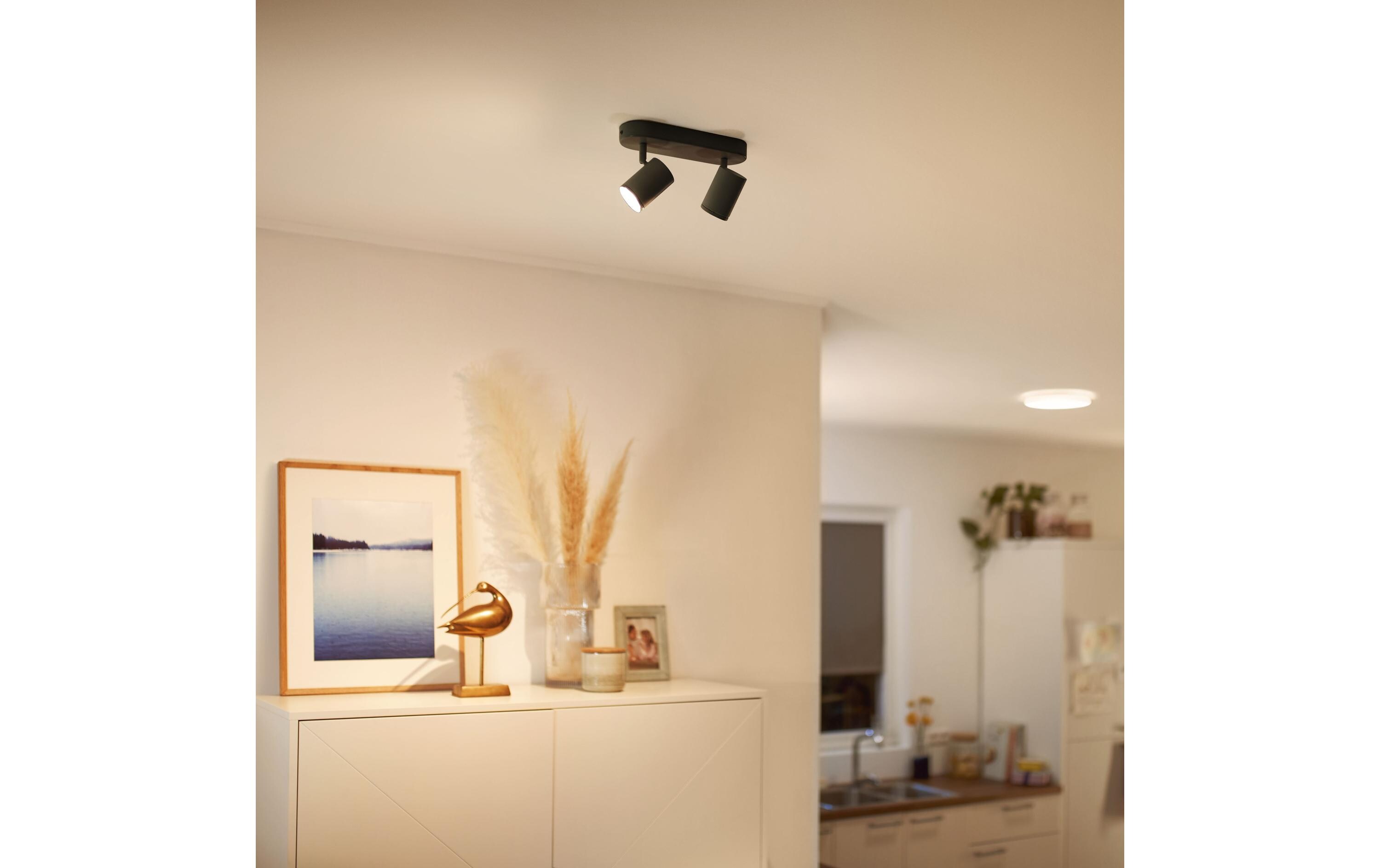 IMAGEO 2er Spot Tunable White & Color Deckenleuchte SchwarzSmartes Leuchtmittel, steuerbar über Bluetooth, Matter, WLAN