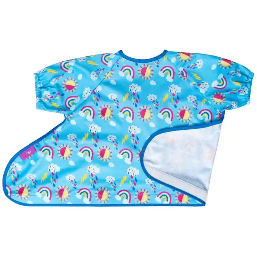 TidyTot Lätzchen Tidy Tot Zusatz Kurzarm Lätzchen für Starter-Sets SonneRegenbogen