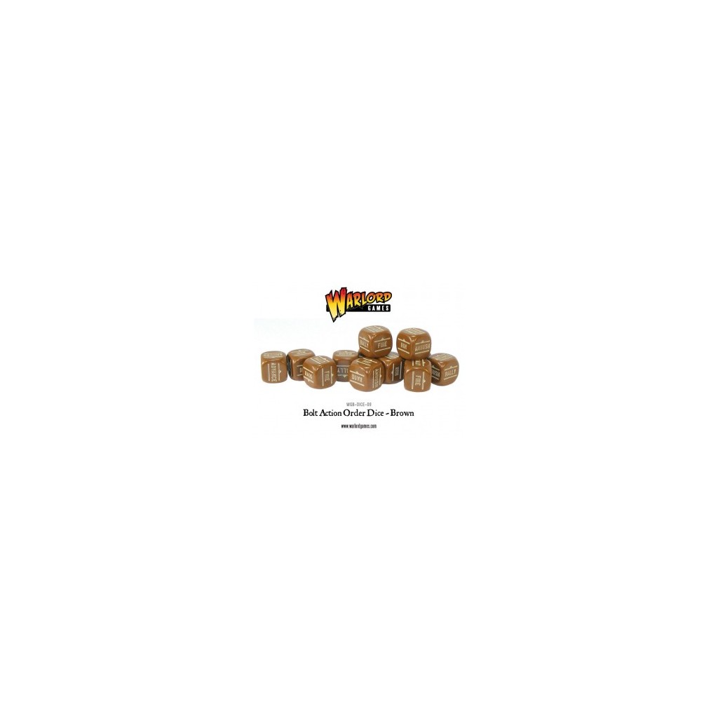 Bolt Action - Bolt Action Orders Dice packs - Brown