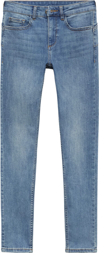 MANGO Low-rise push-up skinny jeans Open blue