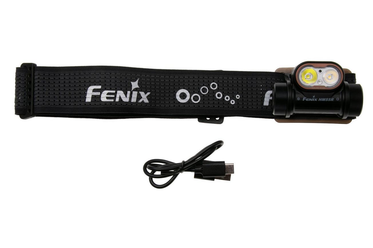 Fenix HM55R oplaadbare hoofdlamp, 1200 lumen, Black