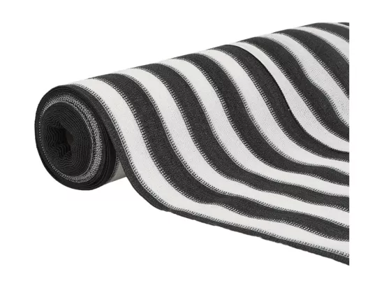 Filet brise-vue anthracite et blanc 1,5x10 m PEHD 150 g/m²