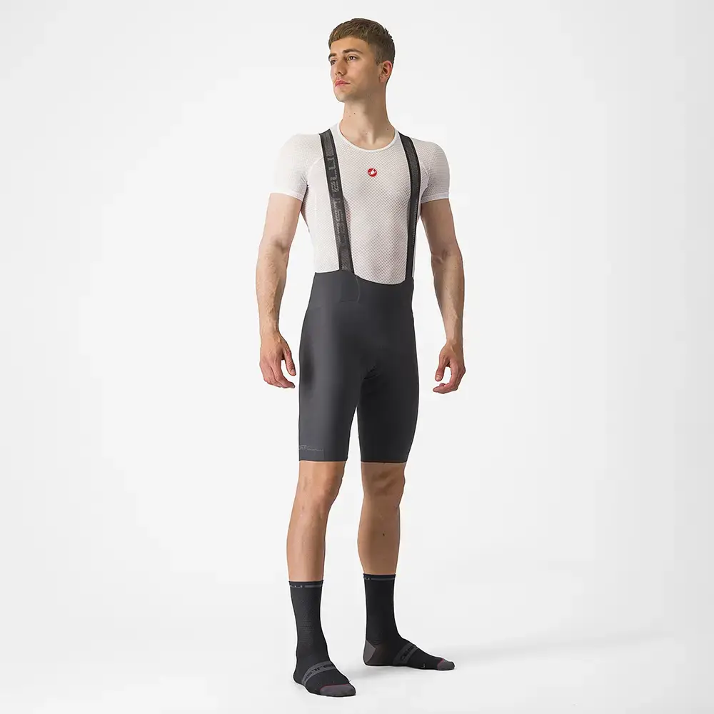 Castelli Espresso Fietsbroek Kort Donkergrijs Heren