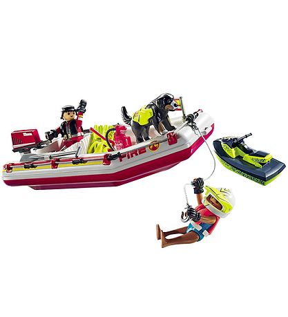 Playmobil Action Helden - Feuerlöschboot mit Jetski - 71464 - 52