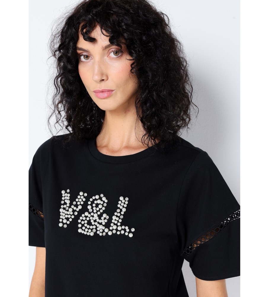 Victorio & Lucchino, Camiseta preta V&L Pearls