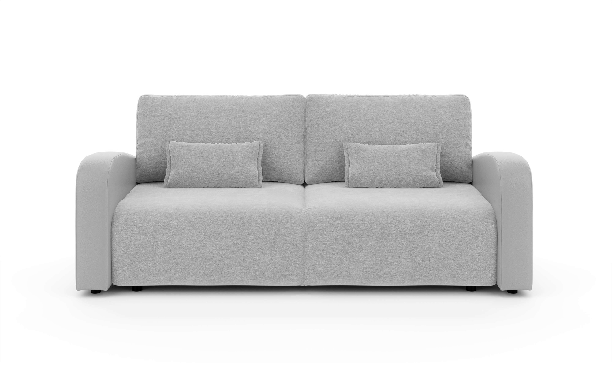 GOODproduct 3-Sitzer »JIGGS wahlweise Schlafsofa mit Bettkasten, Masse B/H/T: 228/96/110 cm« Sofa mit Wellenunterfederung, enthält 2 Rückenkissen und 2 Zierkissen