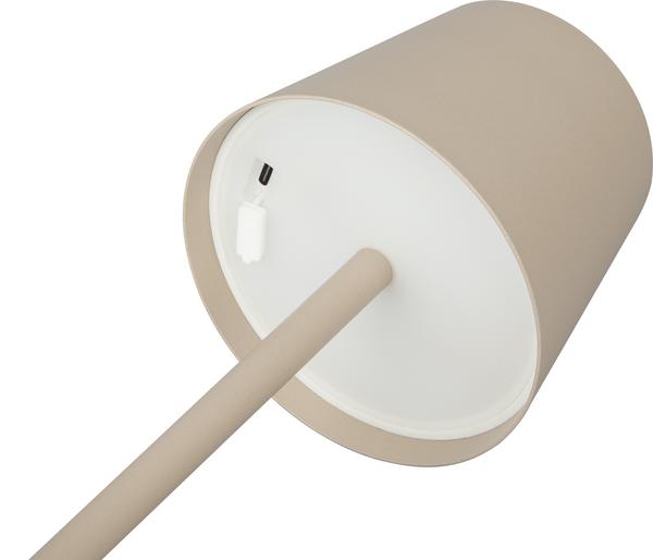 Dehner Akku-Tischleuchte Dyan, ca. Ø11/H30 cm