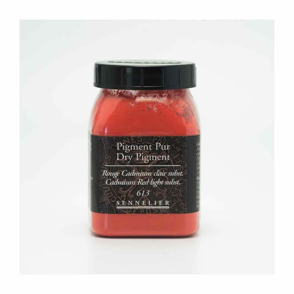 Pigment pour création de peinture - pot 90 g - rouge de cadmium clair substitut