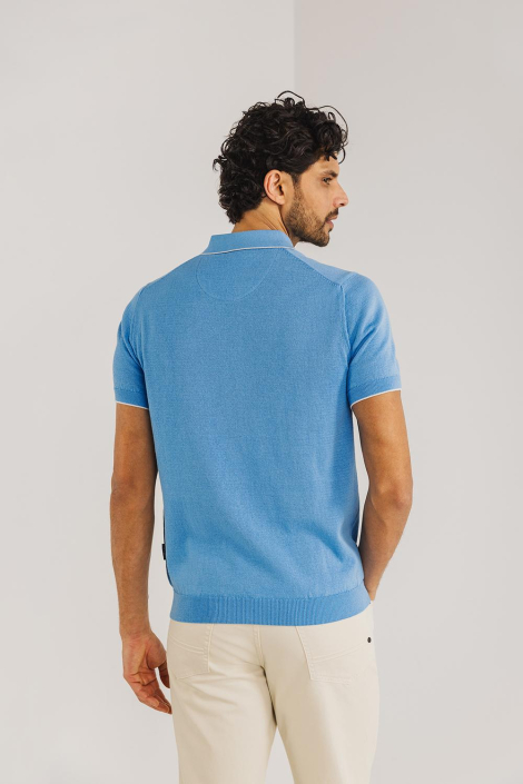 State of Art blauwe heren polo