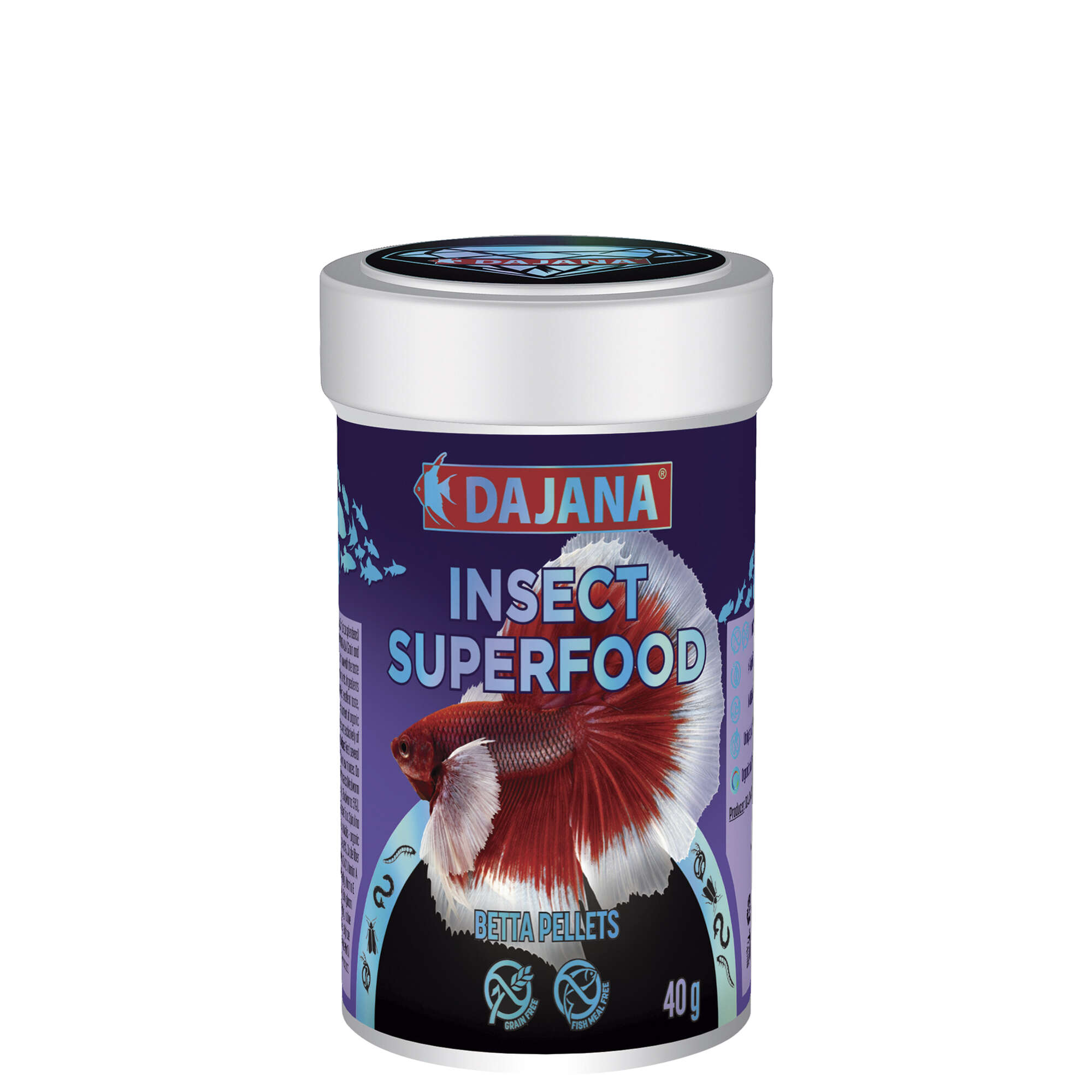 Ração em grânulos para bettas, SUPER ALIMENTO PARA INSETOS, 100 ml
