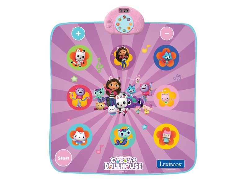 Lexibook Tanzteppich Gabby Elektronischer, leuchtender Bluetooth-Kinderteppich